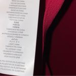 Michael Kors Michael Red Cold Shoulder Keyhole Blouse Photo 7