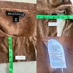 J.Crew Mercantile Womens XS Sweater Crew Neck Brown Long Sleeve Wool Blend Photo 6