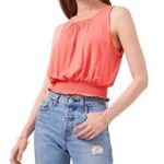 1. State Smocked Hem Cropped Tank Top in Coral Size XS New w/o Tag Photo 0