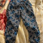 The Room Faded Medium Checkered Blue Butterfly Sweat Pants Photo 1