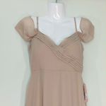 Birdy Grey  Spence Taupe Chiffon Convertible Dress Bridesmaid Prom SMALL‎ NWT Photo 3