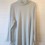 Chico's NWT  Pima Cotton Baby Blue Turtleneck Sweater Photo 0