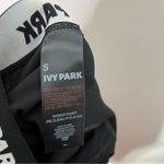 Ivy Park Crop Leggings Gray Size Small Logo Waistband Reflective Detail Photo 9