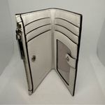Kate Spade Slim Wallet white & silver perforated like new Photo 2