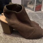 Apt. 9 Brown Peep-Toe Ankle Boots Photo 0