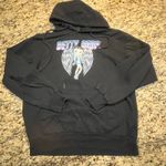 Betty Boop  Women’s Size Large Angel Wings “Born to Rise” Graphic Hoodie Black Photo 0