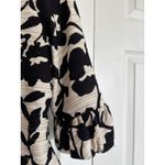 I.C.E. Women's Cropped Jacket – Black & Ivory Floral Size 2 Cotton/Linen Blend Photo 9