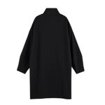 Scotch & Soda Oversized Sweater Sweatshirt Dress with Zipper Black Size L Photo 2