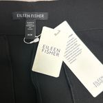 Eileen Fisher Black Silk Pleated Tapered Ankle Length Georgette Crepe Pants NWT Photo 6