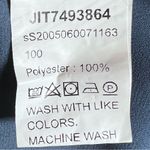 SheIn Steel blue notched neck frill trim blouse top size XL Photo 7