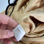 Bec & Bridge Dress Womens 10 Gold Yellow Hazel Cutout Slit Side Gown Satin Photo 7