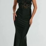 Windsor Gina Beaded Floral Bustier Lace Up Mermaid Formal Dress - Size XS Photo 0