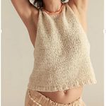 Free People NWT  Sicily Shell Sweater in Ivory Combo Photo 2