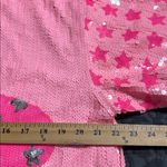 Mainstrip size large Western Nashville cowboy hat tunic top pink sequins flaw Silver Photo 4