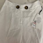 Calvin Klein Ivory Linen Pants Photo 1