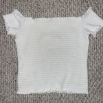 Joie White Smocked Off The Shoulder Top Photo 0