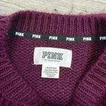 PINK - Victoria's Secret Victoria's Secret PINK Maroon Knit Sweater Size Large Photo 5