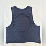 Abercrombie & Fitch Open Back "Anonymous" Graphic Crop Tank - Navy - XS Photo 4