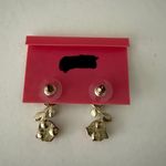 Betsey Johnson  Pink Floral Drop Earrings Photo 2