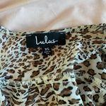 Lulus Front Tie Animal Print Top Photo 4