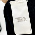 Rodier Black Geometric Short Sleeve Crewneck Wool Sweater Tunic Dress Size 40 Photo 8