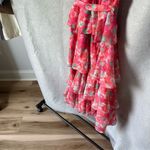 Adelyn Rae  Ruffle Floral V-Neck Spaghetti Strap Open Back Tiered Midi Dress S Photo 6