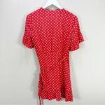 Privacy Please  Red Polkadot Wrap Dress Revolve Tie Size Small S Photo 5
