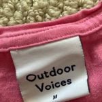Outdoor Voices  Everyday Muscle Tank Top Bubblegum Pink Size Medium Cotton EUC Photo 2
