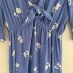Billabong  Blue V-Neck Floral Mini Dress Size Small Photo 12