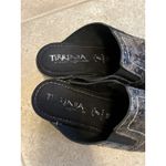 Tirrenia Italian Shoes Mules Sz. 10 Metallic Shimmer Low Heel Witchy Goth Photo 4