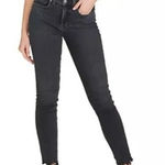 Veronica Beard Emma Mid-rise Skinny Jeans Washed Onyx Black Raw Hem stretch 29 Photo 0