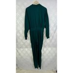 Vintage 80s Anne Marie Designs Postcard Jumpsuit NWT Size M Green Size M Photo 3