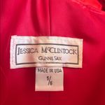 Gunne Sax VTG Jessica McClintock Lipstick Red Formal Gown Size 5/6 Crinoline Photo 9