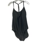 Xersion ‎ Womens One Piece Swimsuit Black XL Photo 2
