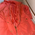 JM Collection  windbreaker size small jacket Coral/Peach Rain Water Resistant Photo 5