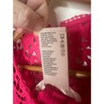 Philosophy Long Sleeve Magenta Pink Blouse Swing Top Lace Crochet Size Small Photo 4
