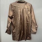 Princess Polly Princess‎ Polly Satin Bronze Button-Up Shirt Photo 3