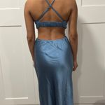 ASTR NWT The Label Colette Cutout Satin MIDI Dress Size Small Photo 13