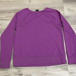 Reebok Purple with White Letters Pullover Women's Graphic Sweatshirt Size Large Photo 5
