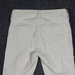 MOTHER The Mid Rise Dazzler Crop Jeans Womens Size 30 Off White Straight Leg Zip Photo 3