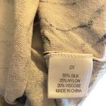 Madison Woman Silk Blend Floral Sweater Tank Pink Size 2X Photo 5