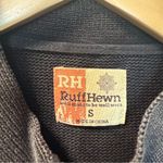 Ruff Hewn  Women's Zip Up Knit Moto Style Jacket Black Grey Casual‎ Lightweight S Photo 2