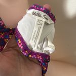 Matilda Jane  Floral Halter bikini  padded swim top woman size LARGE Photo 4