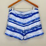 Tommy Bahama  Satin Silk Striped Shirts Blue‎ White Size 14 Photo 6