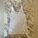 J.Crew NWT  White Reversible Layering Tank Top Sz M Pallet Dust Needs Wash Photo 4