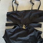 Vitamin A  Luxe Link Belted One Piece - Black ReLux, Small, $200 Photo 4