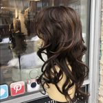 Brown Highlights FreePart Swisslace Lacefront wig Photo 3