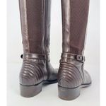 Aquatalia Womens Boots Brown Leather Knee High Tall Zip Up Riding Italian US 6.5 Photo 6