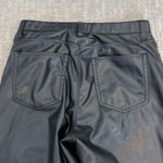 Abercrombie & Fitch A&F Faux leather the skinny high rise curve love vegan black ankle pant straight Photo 9