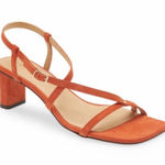 Frame  New Women’s Le Braxton Strappy Sandal‎ In Orange Sandals Size 9 Photo 0